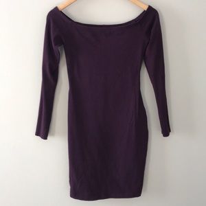 Long sleeve off the shoulder dress